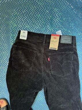 Levi's Black Corduroy Slim Straight Men's Jeans